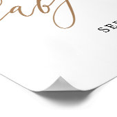 Pampas Grass Bohemian Baby shower Welkom Poster (Hoek)