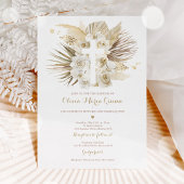 Pampas Grass Bohemian Baptism Boho Christening Kaart