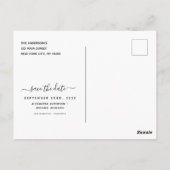 Pampas Grass Bohemian Boho Save the Date Invitatio Briefkaart (Achterkant)
