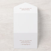 Pampas Grass Bohemian Boho Tropical Wedding RSVP All In One Uitnodiging