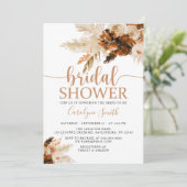 Pampas Grass Bohemian Boho Vrijgezellenfeest Kaart (Staand voorkant)