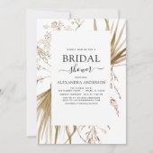 Pampas Grass Bohemian Boho Vrijgezellenfeest Kaart (Voorkant)