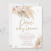 Pampas Grass Bohemian Drive per Baby shower Kaart (Voorkant)