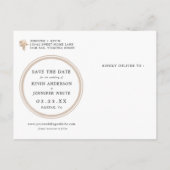 Pampas Grass Bohemian Save the Date Briefkaart (Achterkant)