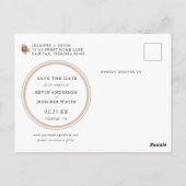 Pampas Grass Bohemian Save the Date Briefkaart (Achterkant)
