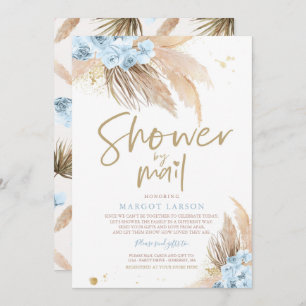 Pampas Grass Bohemian Shower By Mail Baby shower Kaart