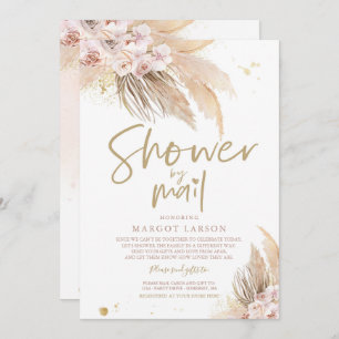 Pampas Grass Bohemian Shower By Mail Baby shower Kaart