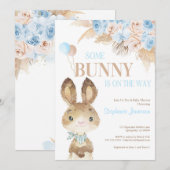 Pampas Grass Bohemian Tropical Desert Baby shower Kaart (Voorkant / Achterkant)