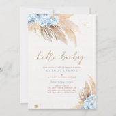 Pampas Grass Bohemian Tropical Desert Baby shower Kaart (Voorkant)
