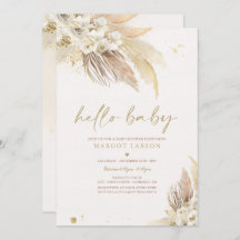 Pampas Grass Bohemian Tropical Desert Baby shower