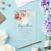 Pampas Grass Boho Baby in Bloom Girl Shower Acryl Uitnodigingen (Insitu (Huwelijk))