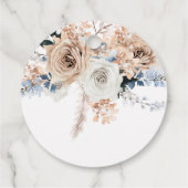 Pampas Grass Boho Baby Shower Bedankjes Labels (Achterkant)