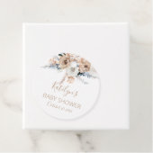 Pampas Grass Boho Baby Shower Bedankjes Labels (In situ)