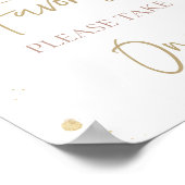 Pampas Grass Boho Baby shower Favor Sign Decor Poster (Hoek)