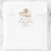 Pampas Grass Boho bedankt je veel aardiger Ronde Sticker (Tas)