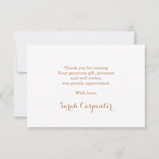 Pampas Grass boho bedankt voor je briefkaarten (Achterkant)