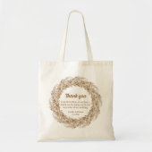 Pampas Grass Boho Bedankt voor je huwelijksgunst Tote Bag (Voorkant)