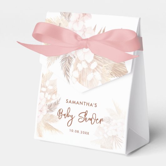 Pampas Grass Boho Bedankt Woestijn Bedankdoosjes (Voorkant Zijde)