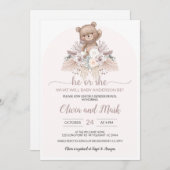 Pampas Grass Boho Beer Hij of zij Kaart (Voorkant / Achterkant)