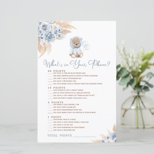 Pampas grass Boho Beer Wat zit er in je telefoonsp (Staand voorkant)