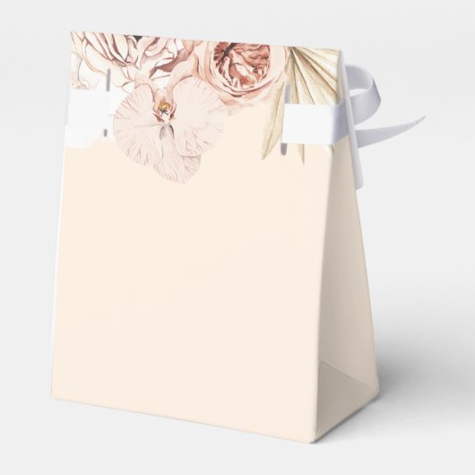 Pampas Grass Boho Bohemian Baby shower Bedankdoosjes (Achterkant)