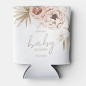 Pampas Grass Boho Bohemian Baby shower Blikjeskoeler (Voorkant)