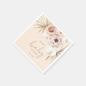 Pampas Grass Boho Bohemian Baby shower Servet (Hoek)