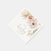 Pampas Grass Boho Bohemian Baby shower Servet (Hoek)