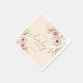 Pampas Grass Boho Bohemian Baby shower Servet (Hoek)