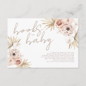 Pampas Grass Boho Bohemian Books for Baby Enclosur Informatiekaartje (Voorkant)