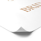 Pampas Grass Boho Chic Bridal Welkomstteken Poster (Hoek)