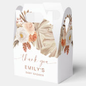 Pampas Grass Boho Dank u Desert Baby shower Bedankdoosjes (Geopend)