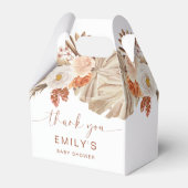 Pampas Grass Boho Dank u Desert Baby shower Bedankdoosjes (Voorkant Zijde)