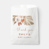 Pampas Grass Boho Dank u Desert Baby shower Bedankzakje (Voorkant)