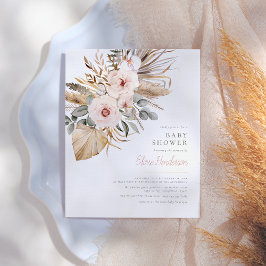 Pampas Grass Boho Desert Budget Girl Baby shower