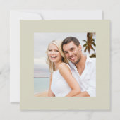 Pampas Grass Boho Floral Post Wedding Reception Kaart (Achterkant)