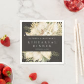 Pampas Grass Boho Floral Repetitie Diner Servet (Insitu)