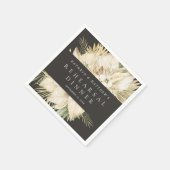 Pampas Grass Boho Floral Repetitie Diner Servet (Hoek)