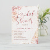 Pampas Grass Boho Floral Vrijgezellenfeest Bohemia Kaart (Staand voorkant)