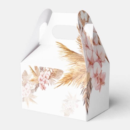 Pampas Grass Boho Love and Bedankt Wedding Bedankdoosjes (Achterkant)