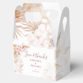 Pampas Grass Boho Love and Bedankt Wedding Bedankdoosjes (Geopend)