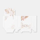 Pampas Grass Boho Meisje Baby shower Bedankdoosjes (Uitgevouwen)