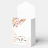 Pampas Grass Boho Meisje Baby shower Bedankdoosjes (Geopend)