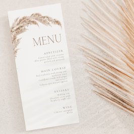 Pampas Grass Boho Menu
