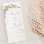 Pampas Grass Boho Menu