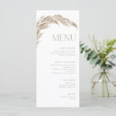 Pampas Grass Boho Menu (Staand voorkant)