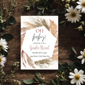 Pampas Grass Boho Neutraal Geslacht Onthulling Uit Kaart