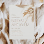 Pampas Grass Boho Neutral Vrijgezellenfeest Kaart