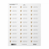 Pampas Grass Boho Return Address Label (Full Sheet)