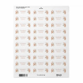 Pampas Grass Boho Return Address Label (Full Sheet)